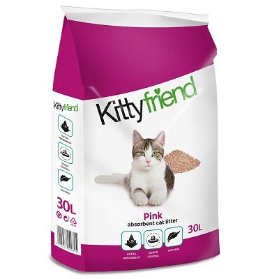 Kitty Friend Pink Cat Litter 30L