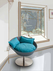 Luxury Cosmo Faux Leather Cat Bed