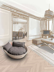 Luxury Buffalo Leather Chester Cat Bed