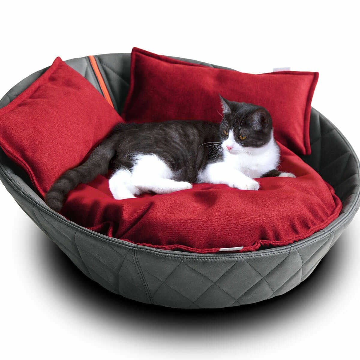 Luxury Buffalo Leather Chester Cat Bed