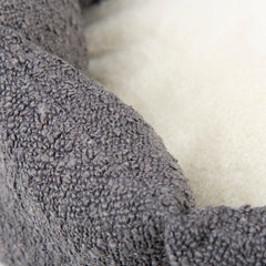 Boucle Cat Bed - Slate Grey