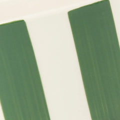 Amalfi Striped 2 Piece Cat Food Bowl & Saucer Set - Green