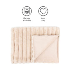 Aspen Cat Blanket - Cream 2