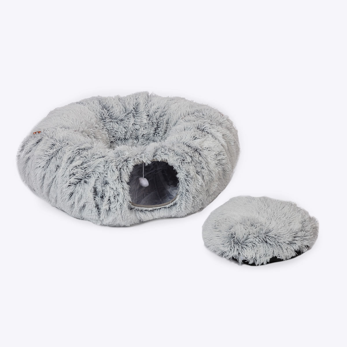 Cat Tunnel Fur Grey Danish Design