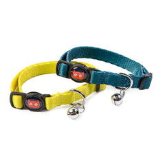 Citrus & Teal Cat Collar Duo