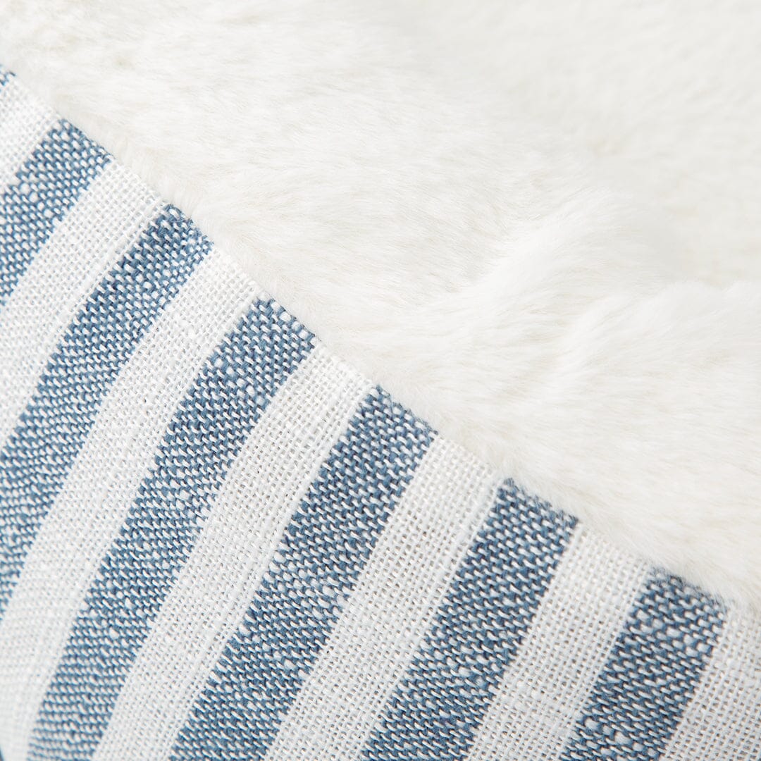 Coastal Stripe Cat Bed - Blue
