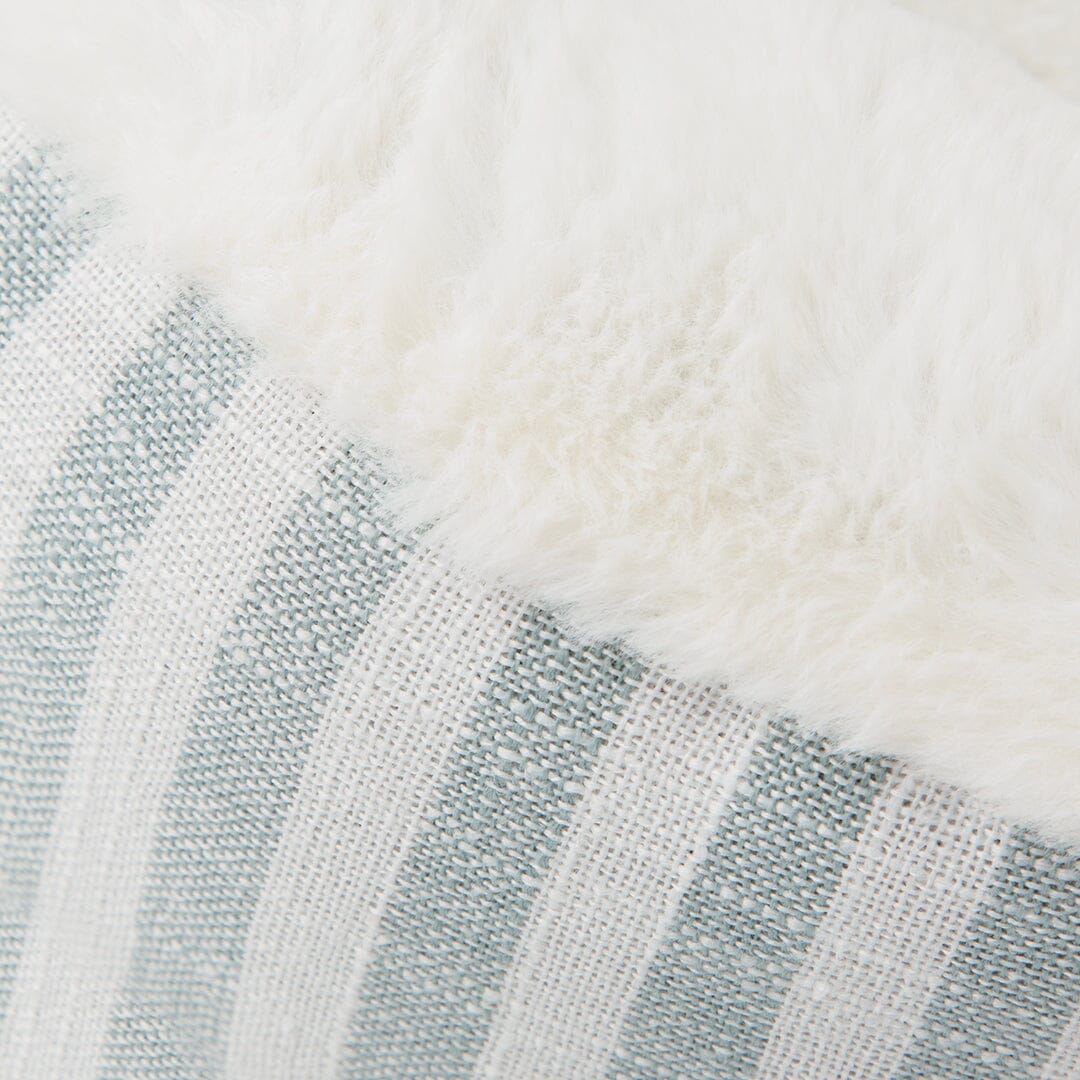 Coastal Stripe Cat Bed - Green