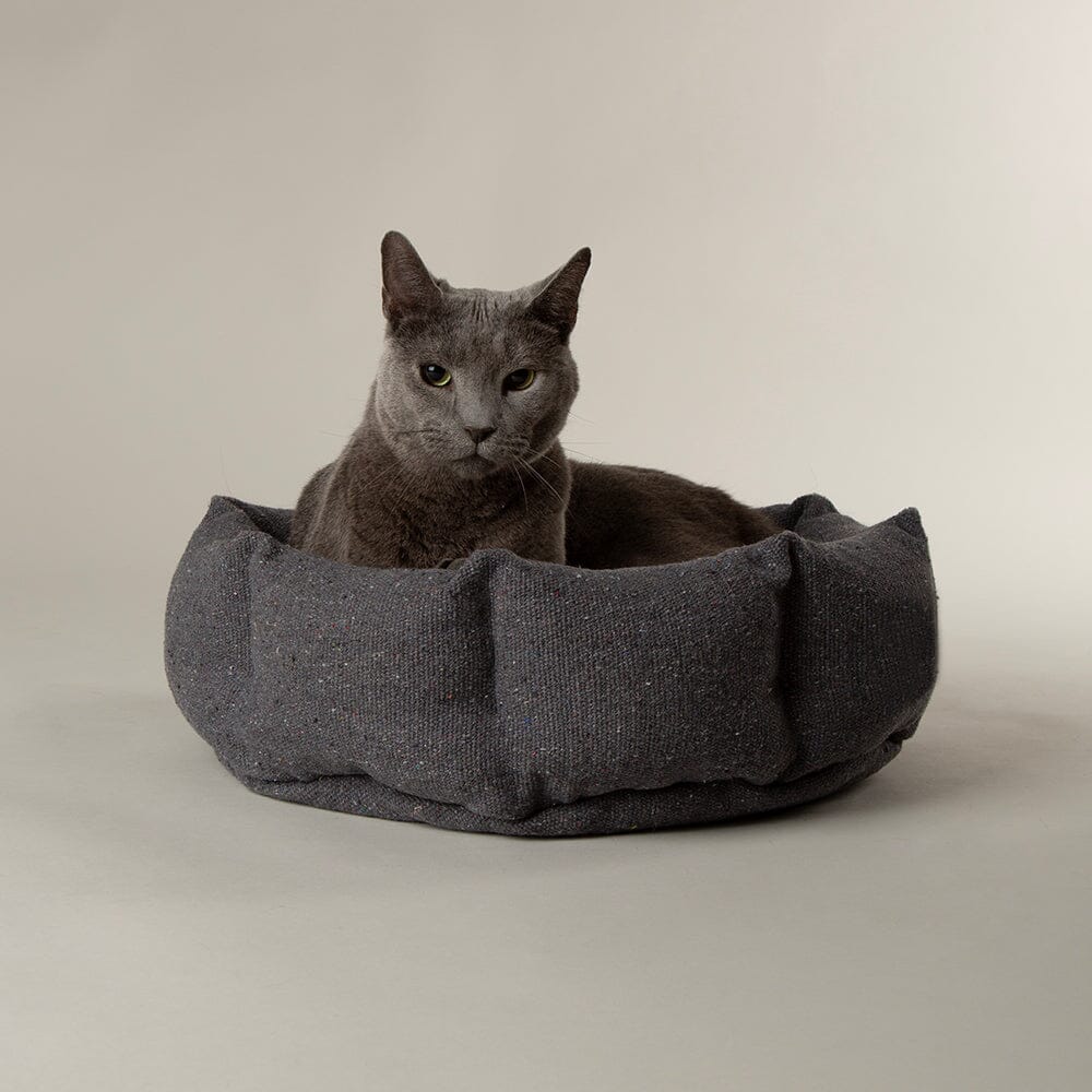 Eden 100% Recycled Cat Bed - Charcoal Grey