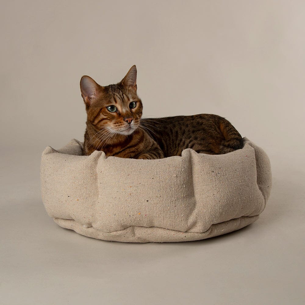 Eden 100% Recycled Cat Bed - Cream