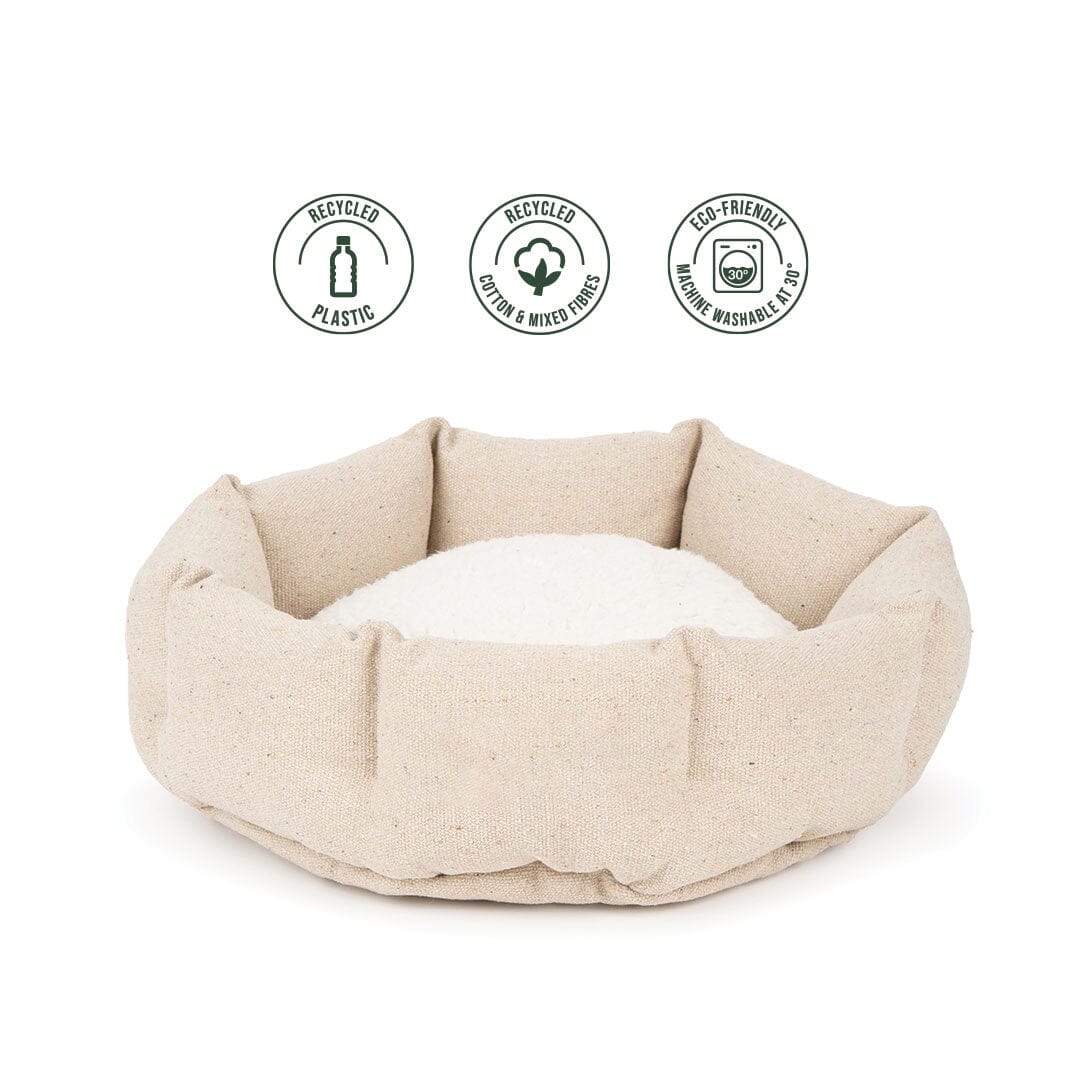 Eden 100% Recycled Cat Bed - Cream