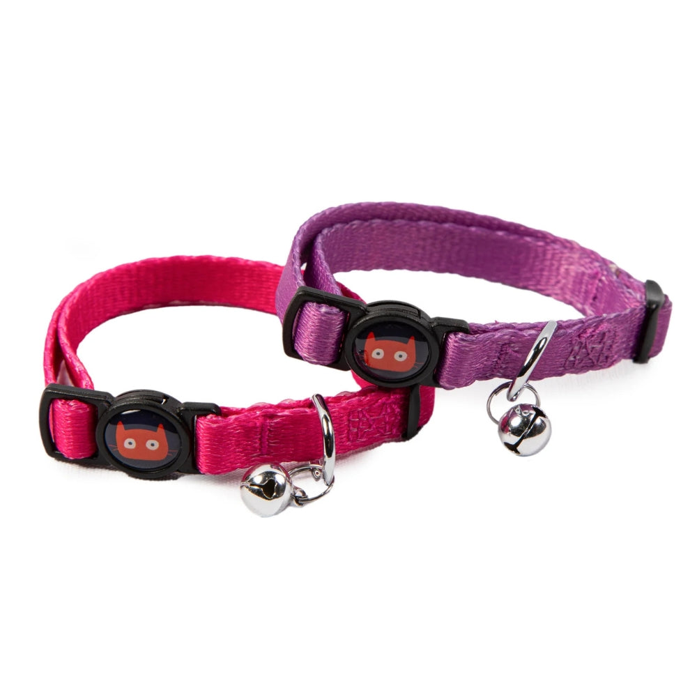 Fuchsia & Blush Cat Collar Duo