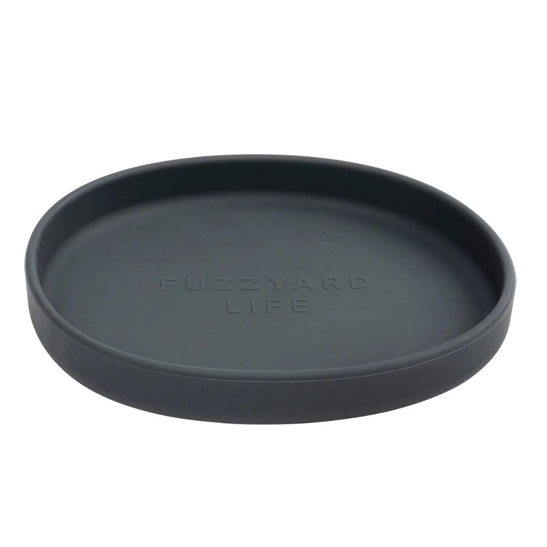 FuzzYard Life Silicone Cat Dish In Slate Grey
