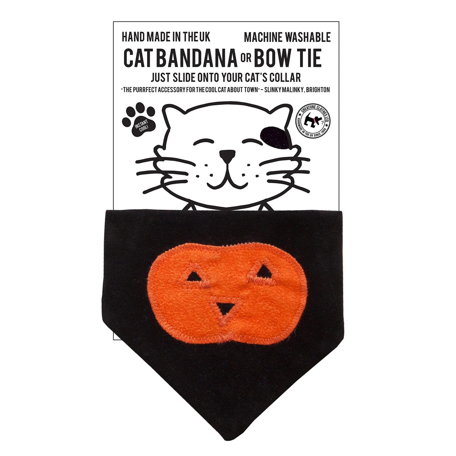 Pumpkin Cat Bandana