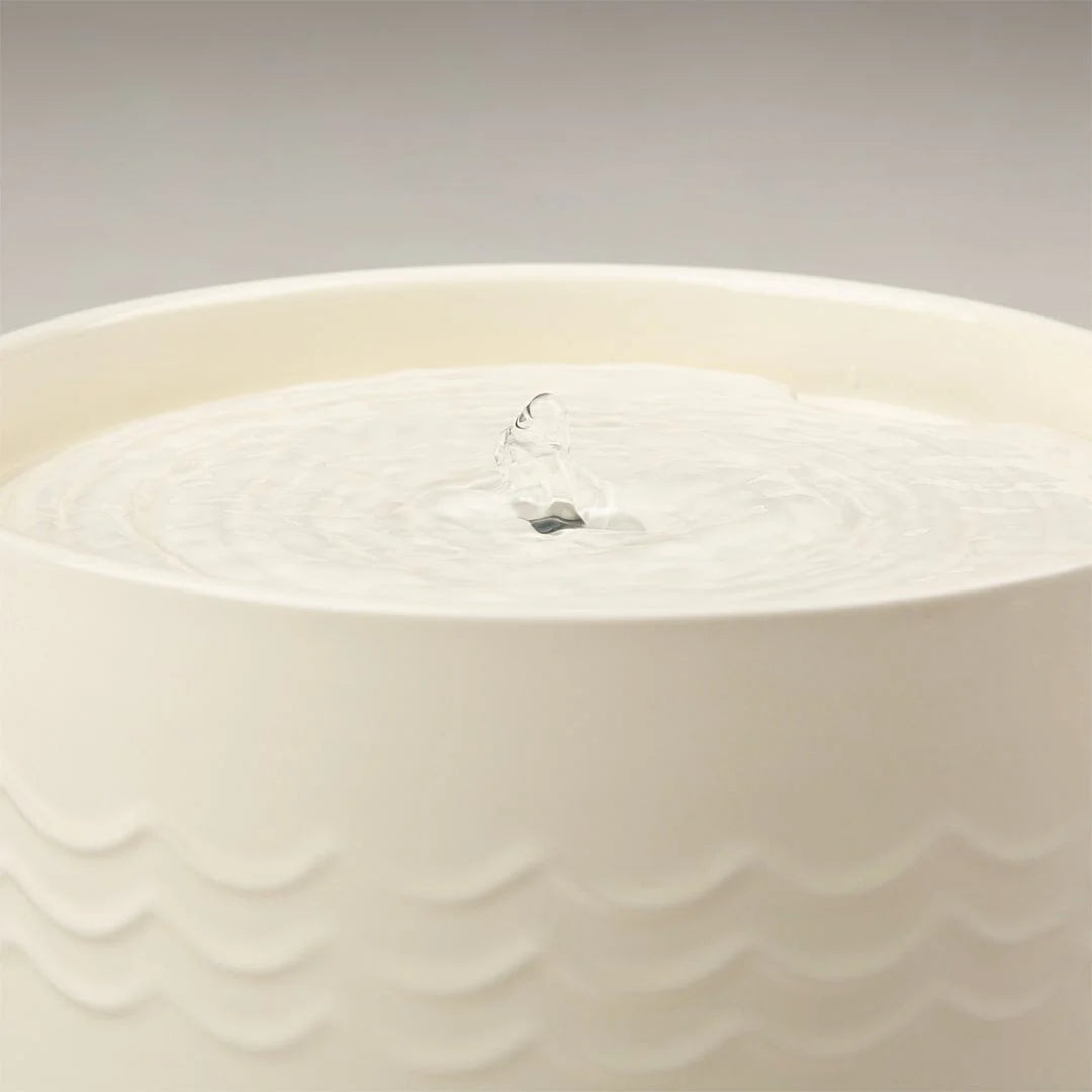 Icon Cat Water Fountain 20cm - Cream