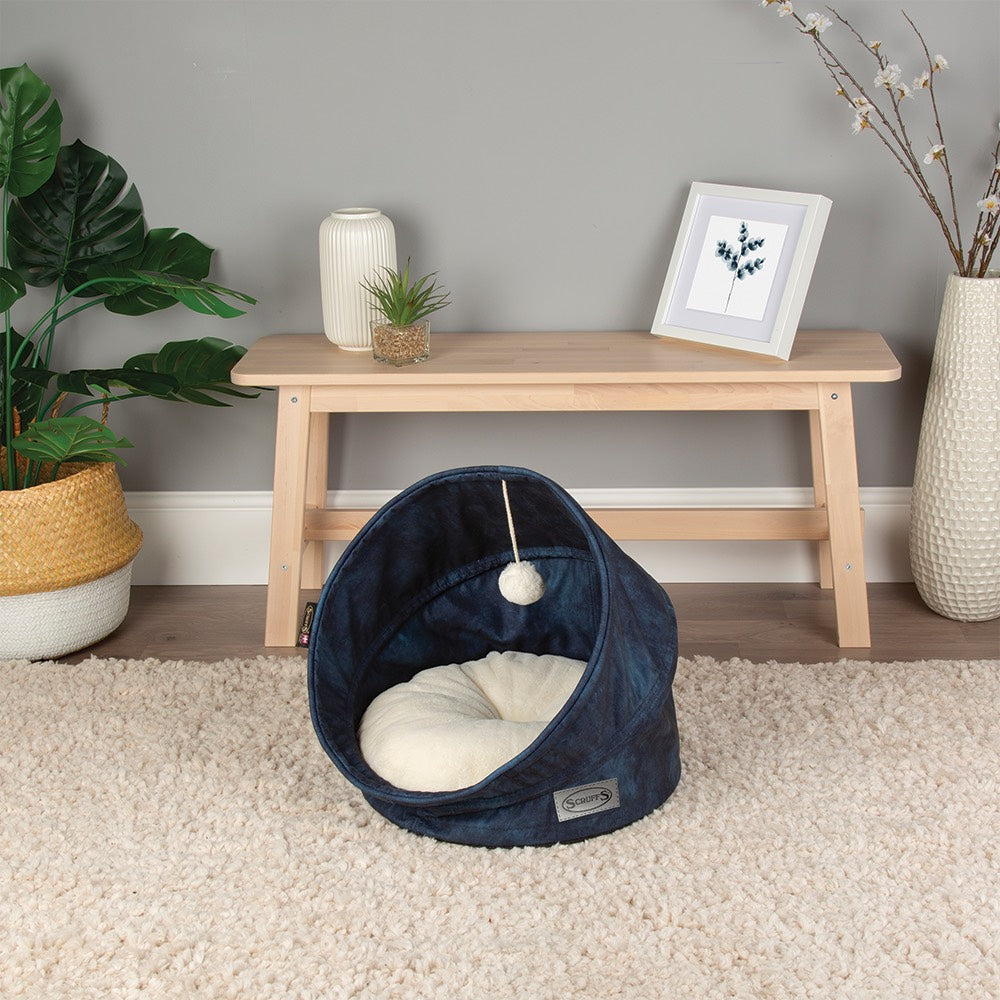 Kensington Cat Bed - Navy