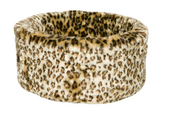 Leopard Print Cat Cosy Bed by Danish Design