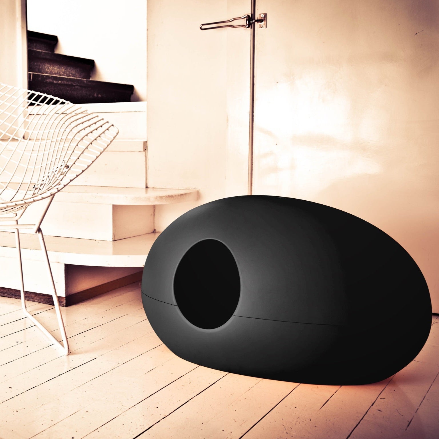 Luxury Black Poopoopeedo Cat Litter Box 3