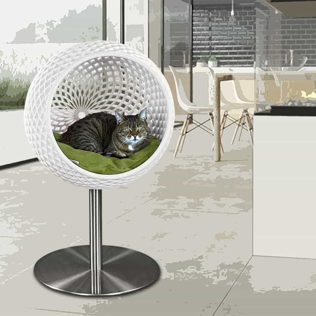 Luxury Cocoon Raised Cat Stand Bed 2