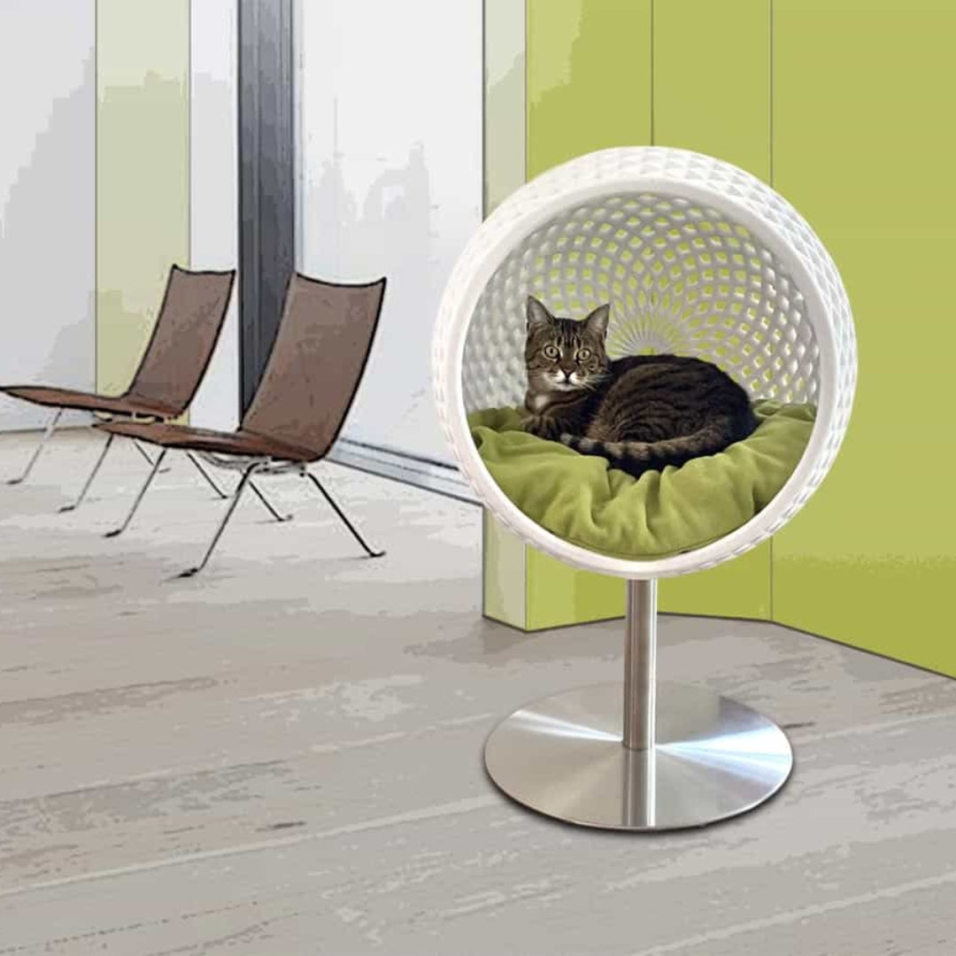Luxury Cocoon Raised Cat Stand Bed. 4