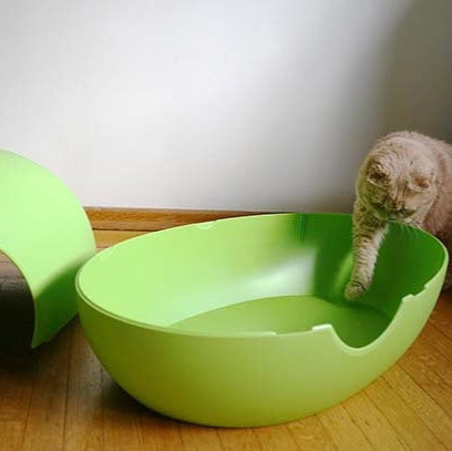 Luxury Green Poopoopeedo Cat Litter Box