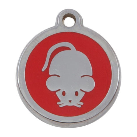 Luxury My Sweetie Red Mouse Cat Pet ID Tag