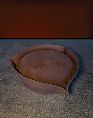 Luxury Nook Felt Cat Bed Brown
