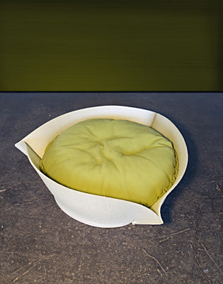Luxury Nook Felt Cat Bed Cream Green