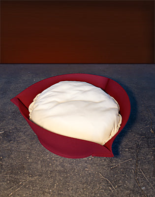 Luxury Nook Felt Cat Bed Red Cream