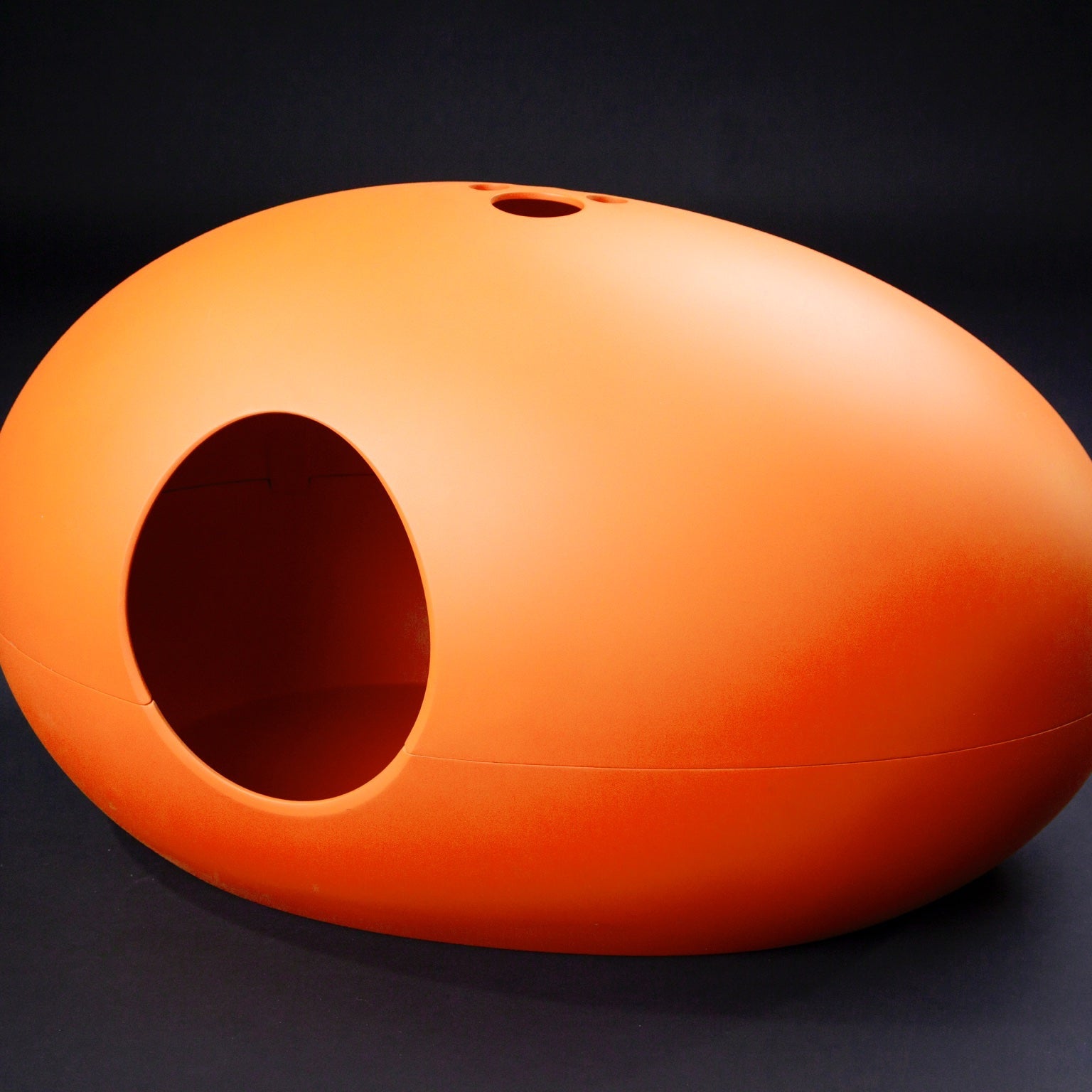 Luxury Orange Poopoopeedo Cat Litter Box