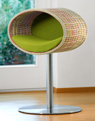 Luxury Rondo Crochet Cat Stand Green