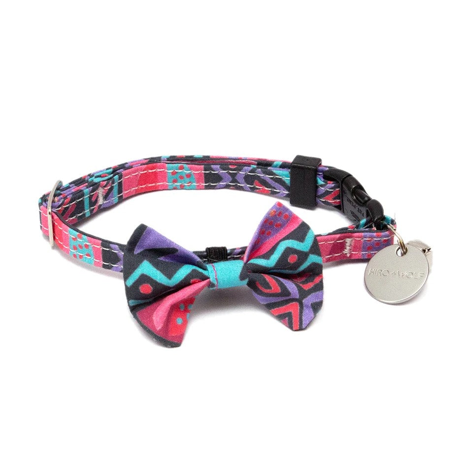Mud Cloth Cat Bow Tie 3