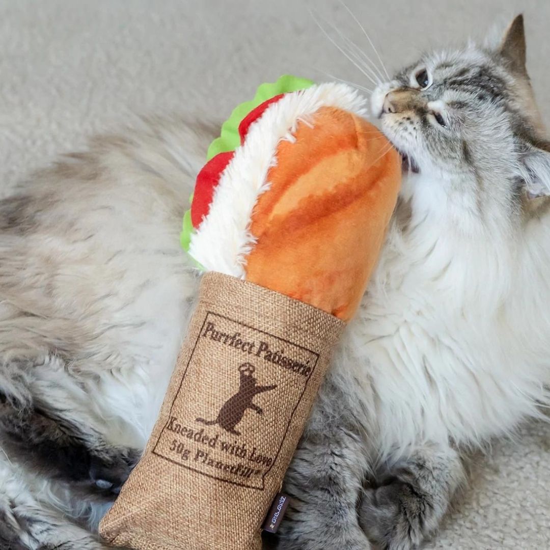 PLAY Feline Frenzy Kicker Tuna Baguette Cat Toy 6