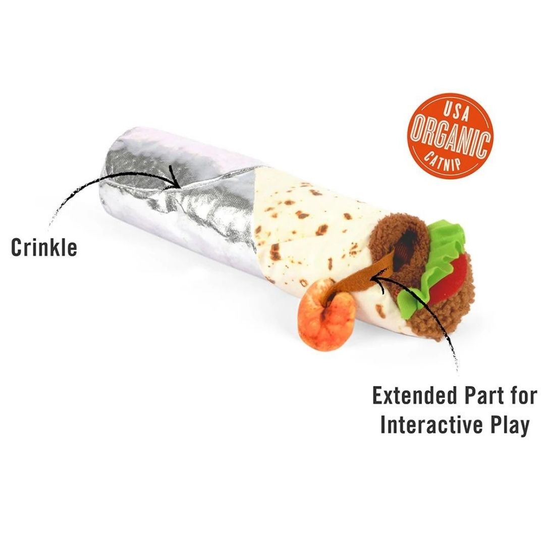 PLAY Feline Frenzy Shrimp Purrito Cat Toy 3