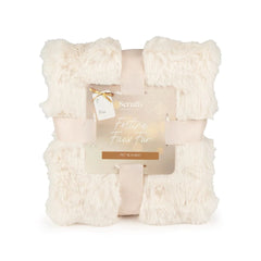 Scruffs Festive Fur Pet Blanket - Cream