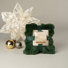Scruffs Festive Fur Pet Blanket - Green