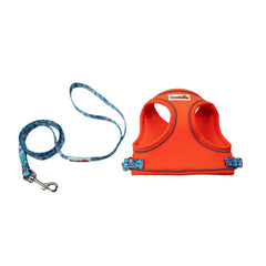 Tangerine & Reef Cat Harness and Lead Set