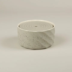 Zen Cat Water Fountain 20cm - Grey