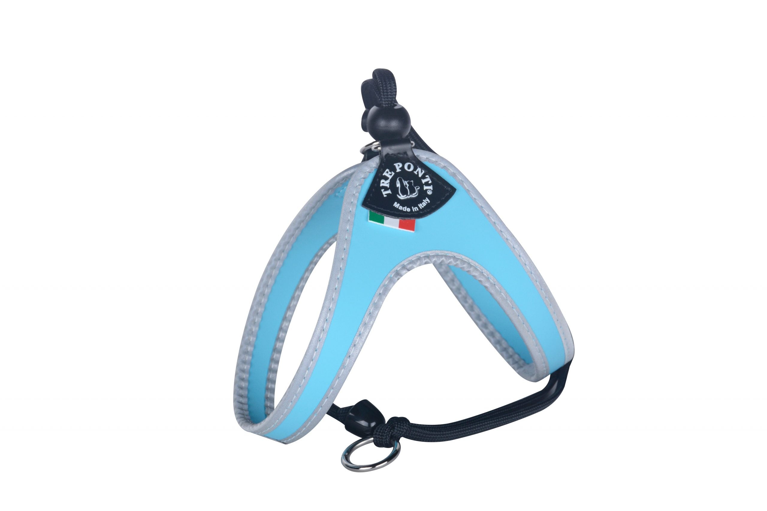 Tre Ponti Easy Fit Liberta Light Blue Cat Harness with No Escape Adjustable Closure