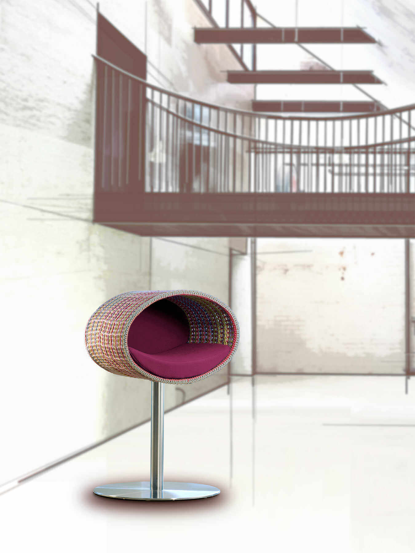 Luxury Rondo Crochet Cat Stand