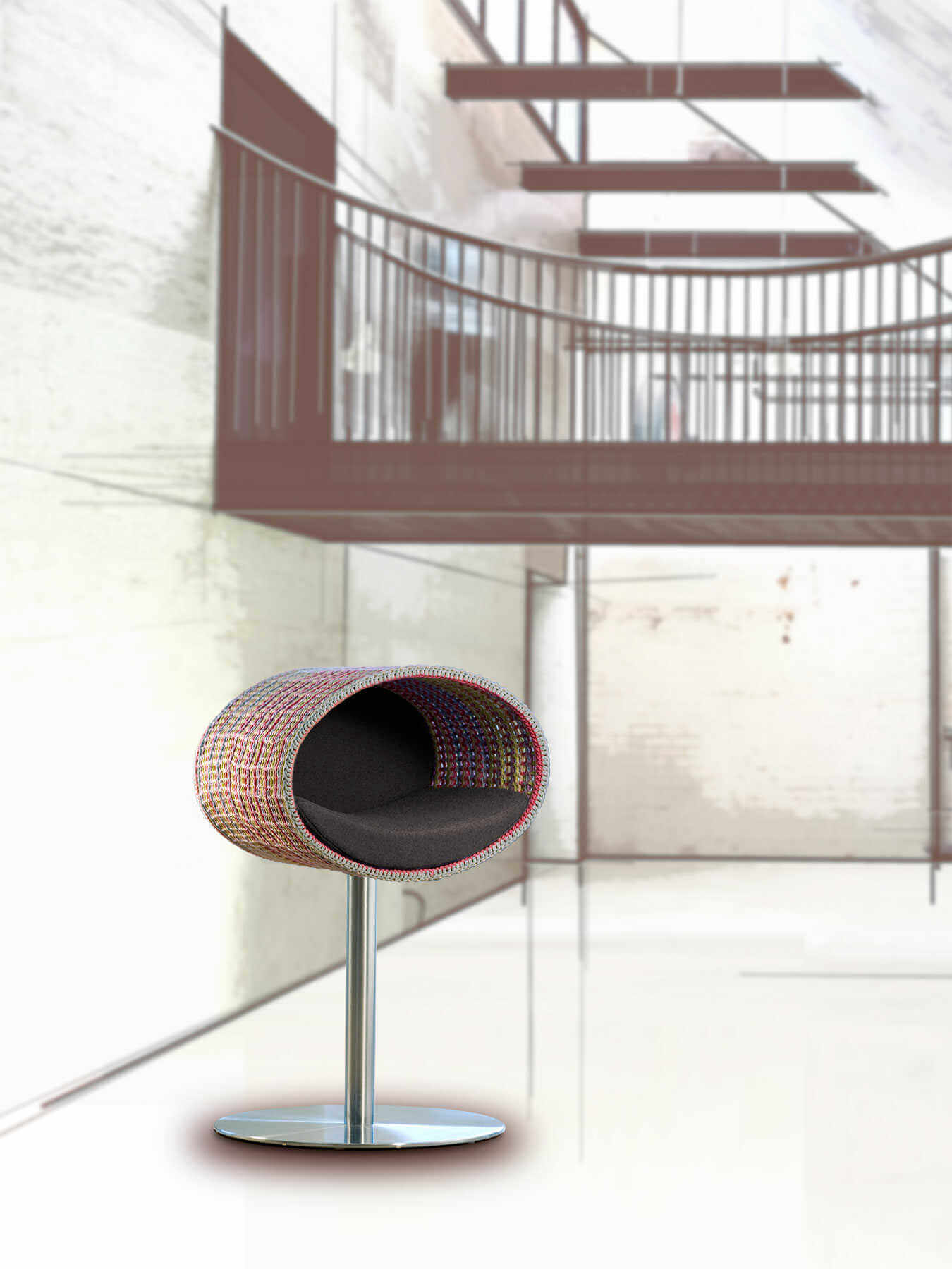 Luxury Rondo Crochet Cat Stand