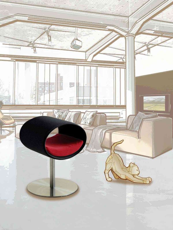 Luxury Rondo Felt Cat Stand