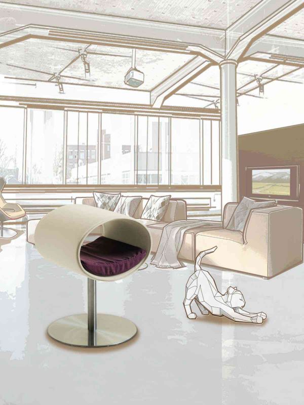 Luxury Rondo Felt Cat Stand