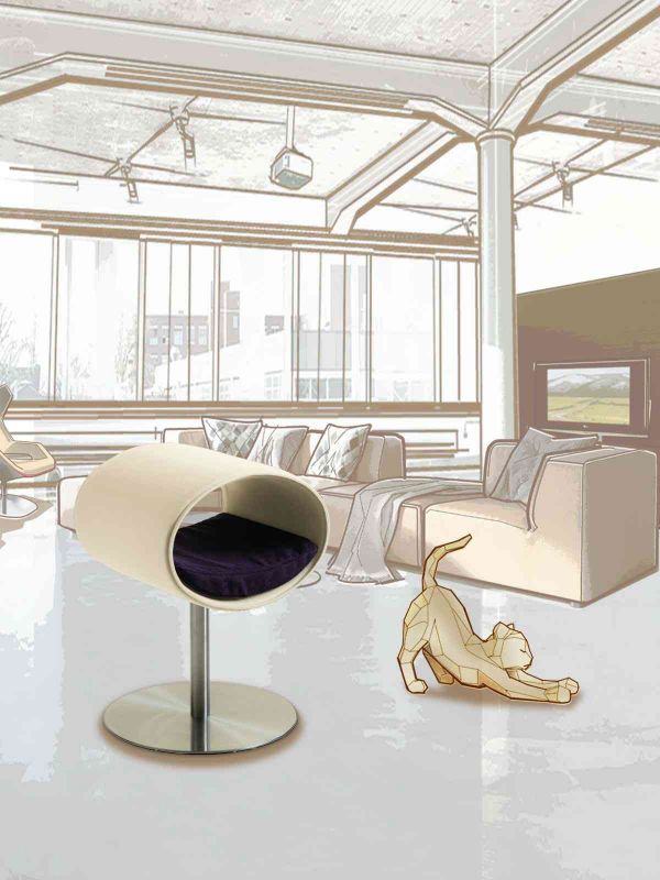 Luxury Rondo Felt Cat Stand