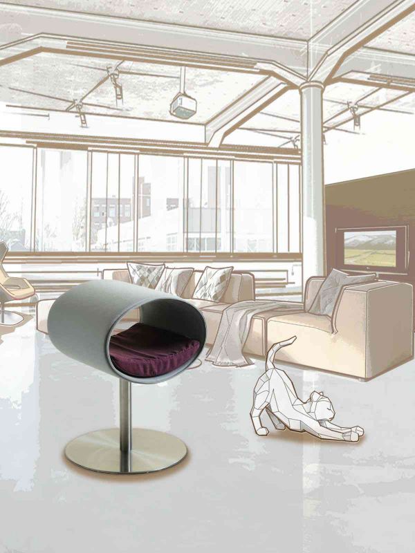 Luxury Rondo Felt Cat Stand