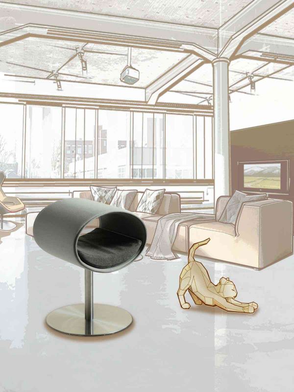 Luxury Rondo Felt Cat Stand