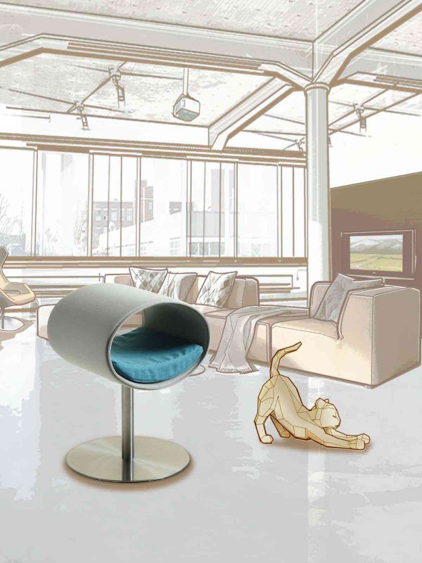 Luxury Rondo Felt Cat Stand