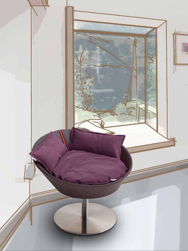 Luxury Cosmo Faux Leather Cat Bed