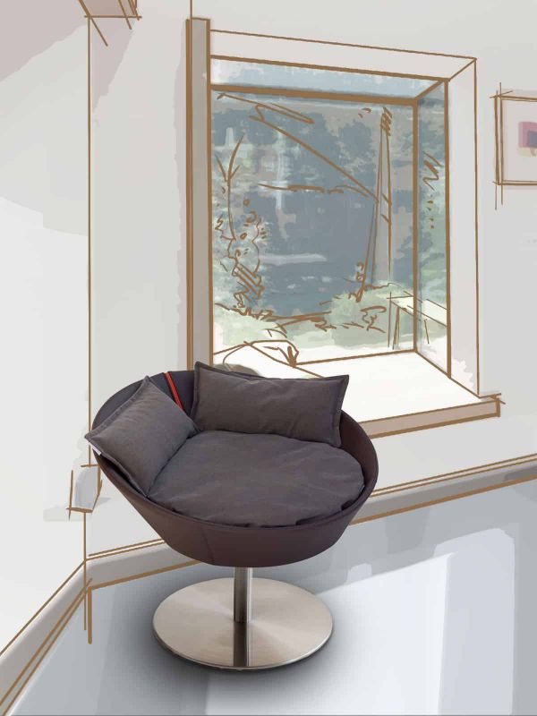 Luxury Cosmo Faux Leather Cat Bed