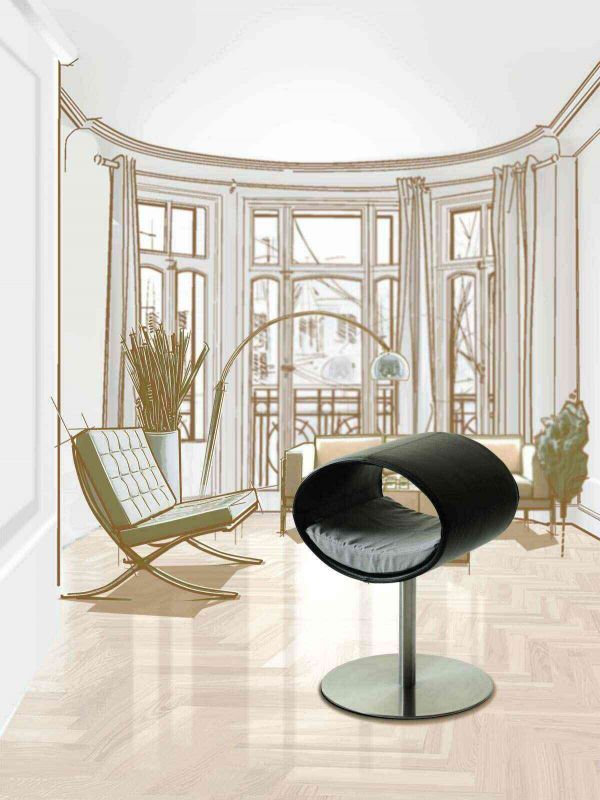 Luxury Rondo Faux Leather Cat Stand