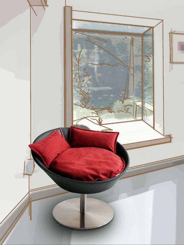 Luxury Cosmo Faux Leather Cat Bed